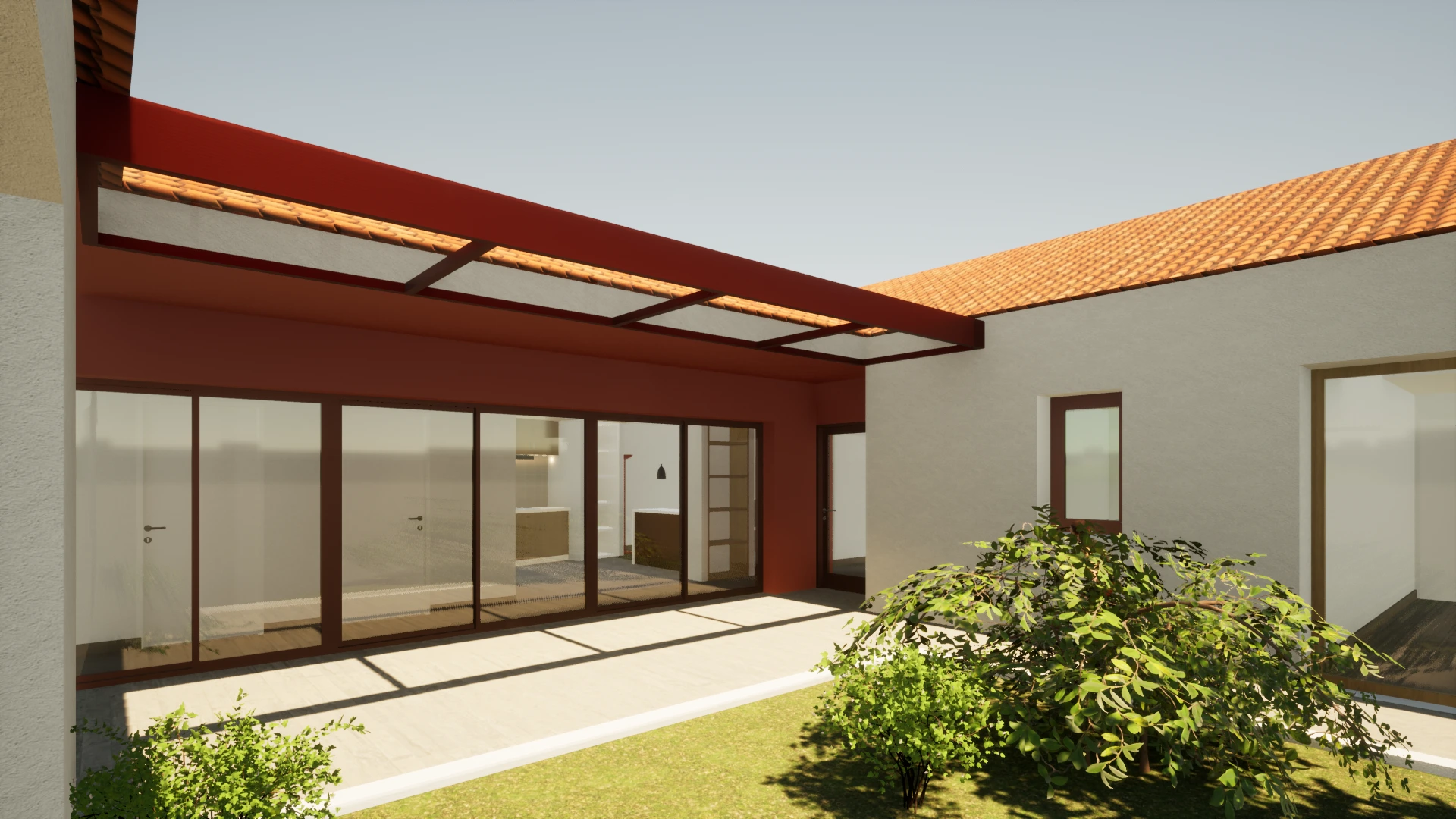 Projeto 3D de casa renovada